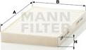 Mann-Filter CU 20 005-2 - Filter, zrak notranjega prostora parts5.com