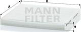 Mann-Filter CU 2035 - Filtr, wentylacja przestrzeni pasażerskiej parts5.com