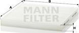 Mann-Filter CU 22 010 - Filtru, aer habitaclu parts5.com