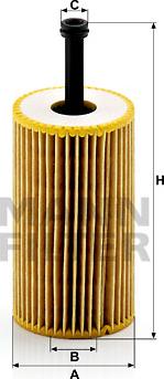 Mann-Filter HU 612 x - Yağ filtresi parts5.com