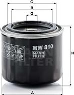 Mann-Filter MW 810 - Õlifilter parts5.com