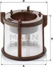 Mann-Filter PU 50 z - Filtro combustible parts5.com