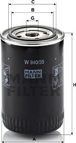 Mann-Filter W 940/35 - Öljynsuodatin parts5.com