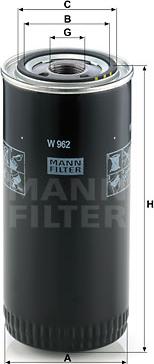 Mann-Filter W 962 - Olajszűrő parts5.com