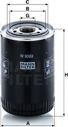 Mann-Filter W 9069 - Oil Filter parts5.com