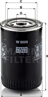 Mann-Filter W 9009 - Olajszűrő parts5.com