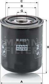 Mann-Filter W 9023/1 - Υδραυλ. φίλτρο, αυτόμ. κιβ. ταχυτ. parts5.com