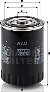 Mann-Filter W 932 - Filter za ulje parts5.com