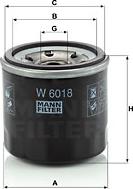 Mann-Filter W 6018 - Yağ filtresi parts5.com