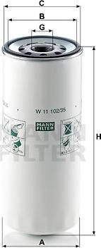 Mann-Filter W 11 102/35 - Φίλτρο λαδιού parts5.com