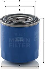 Mann-Filter W 8017 - Olajszűrő parts5.com