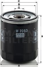 Mann-Filter W 7053 - Oljni filter parts5.com