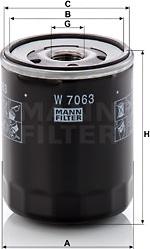 Mann-Filter W 7063 - Oil Filter parts5.com