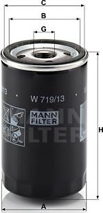 Mann-Filter W 719/13 - Filtro de aceite parts5.com