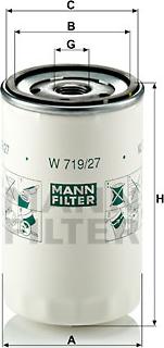 Mann-Filter W 719/27 - Filtr oleju parts5.com