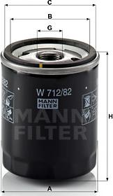 Mann-Filter W 712/82 - Filter za ulje parts5.com