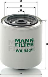 Mann-Filter WA 940/1 - Φίλτρο ψυκτικού υγρού parts5.com