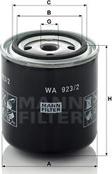 Mann-Filter WA 923/2 - Jäähdytysnestesuodatin parts5.com