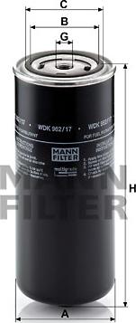 Mann-Filter WDK 962/17 - Filtr paliwa parts5.com