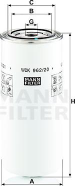 Mann-Filter WDK 962/20 - Fuel filter parts5.com