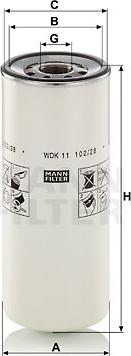 Mann-Filter WDK 11 102/28 - Fuel filter parts5.com