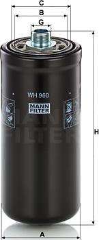 Mann-Filter WH 960 - Hydraulický filtr, automatická převodovka parts5.com