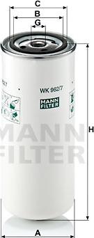 Mann-Filter WK 962/7 - Filtru combustibil parts5.com