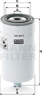 Mann-Filter WK 9010 - Fuel filter parts5.com