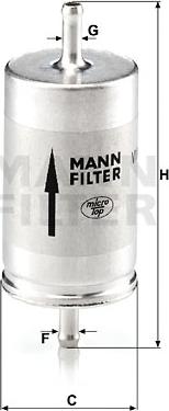 Mann-Filter WK 410 - Filtre à carburant parts5.com