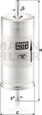 Mann-Filter WK 413 - Filtru combustibil parts5.com