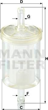 Mann-Filter WK 43/13 (10) - Filtru combustibil parts5.com