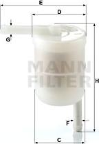 Mann-Filter WK 42/12 - Filtru combustibil parts5.com