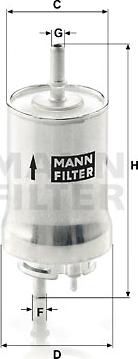 Mann-Filter WK 59 x - Fuel filter parts5.com