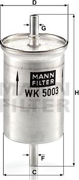 Mann-Filter WK 5003 - Filter goriva parts5.com