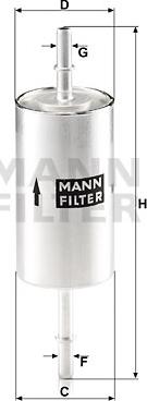 Mann-Filter WK 512/1 - Fuel filter parts5.com