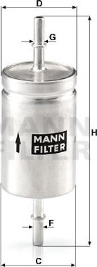 Mann-Filter WK 512 - Filtro combustible parts5.com