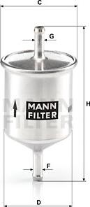 Mann-Filter WK 66 - Filtre à carburant parts5.com