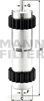 Mann-Filter WK 6008 - Kütusefilter parts5.com