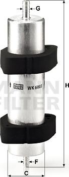 Mann-Filter WK 6003 - Fuel filter parts5.com