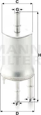 Mann-Filter WK 6015 - Filter goriva parts5.com