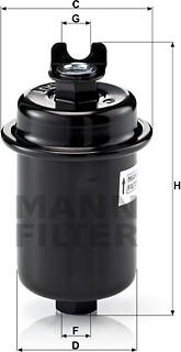 Mann-Filter WK 612/4 - Filtr paliwa parts5.com