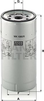 Mann-Filter WK 1080/6 x - Fuel filter parts5.com