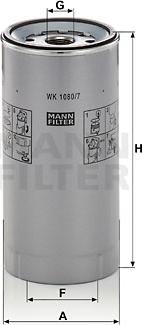 Mann-Filter WK 1080/7 x - Fuel filter parts5.com