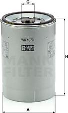 Mann-Filter WK 1070 x - Filtar za gorivo parts5.com