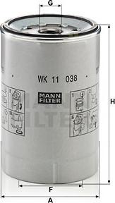 Mann-Filter WK 11 038 z - Fuel filter parts5.com