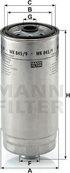 Mann-Filter WK 845/9 - Filter goriva parts5.com