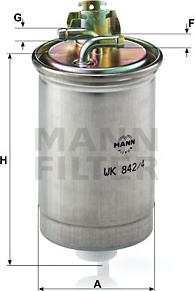 Mann-Filter WK 842/4 - Filtre à carburant parts5.com