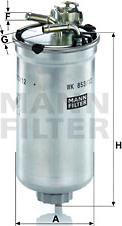 Mann-Filter WK 853/12 z - Filtro combustible parts5.com