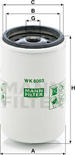 Mann-Filter WK 8003 x - Polttoainesuodatin parts5.com