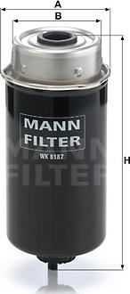 Mann-Filter WK 8187 - Filtru combustibil parts5.com